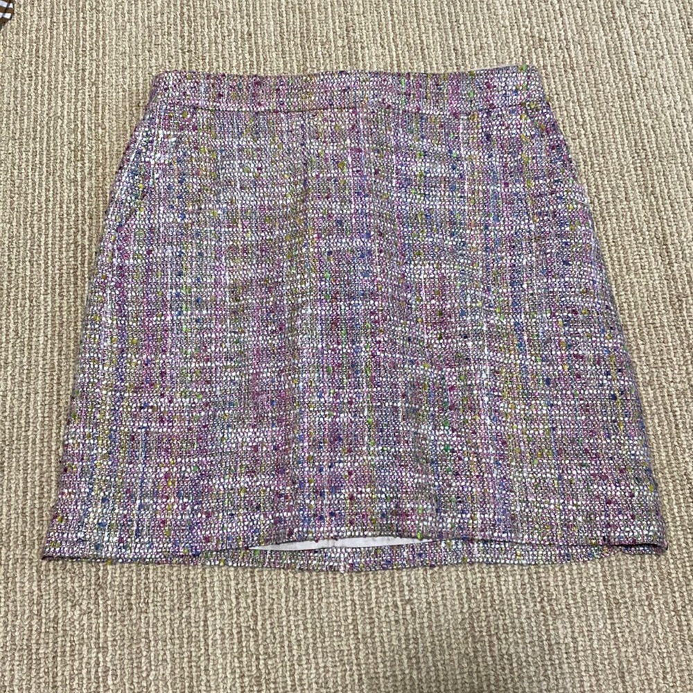 J. Crew Confetti Tweed Skirt